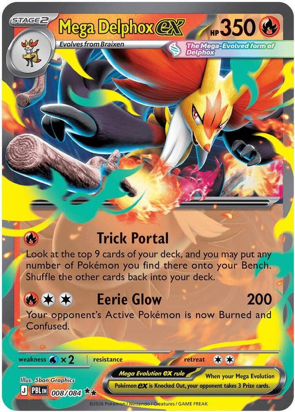 Mega Delphox ex #008 - Pitch Black