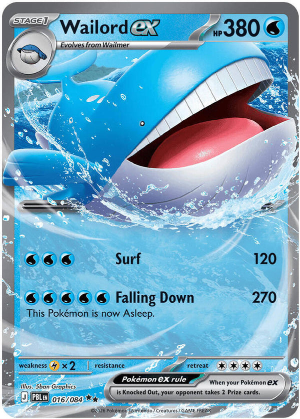 Wailord ex #016 - Pitch Black