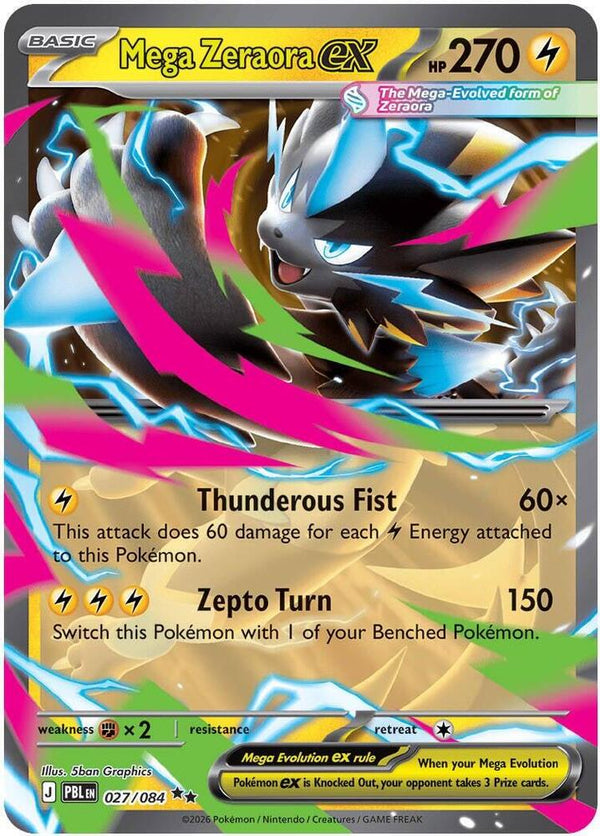 Mega Zeraora ex #027 - Pitch Black