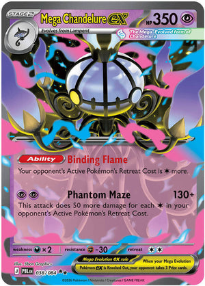 Mega Chandelure ex #038 - Pitch Black