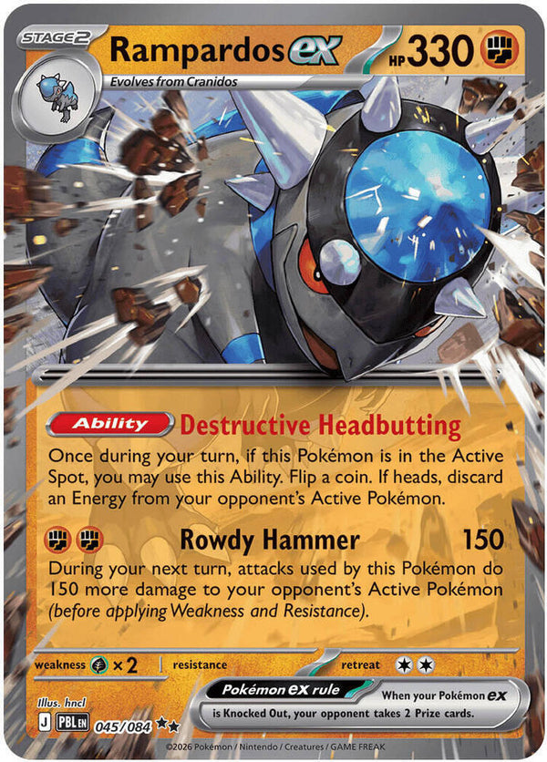 Rampardos ex #045 - Pitch Black