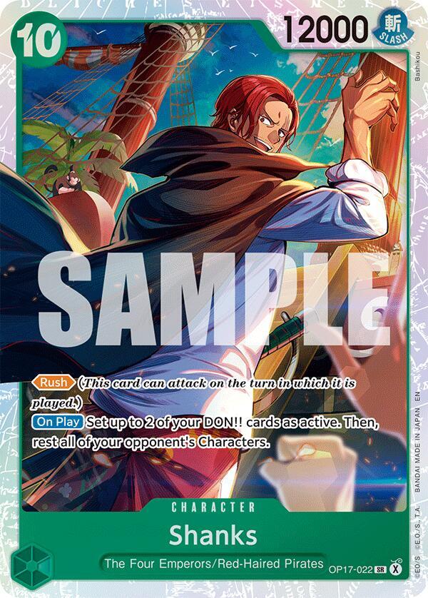 Shanks (022) #OP17-022 - The World's Strongest Warriors