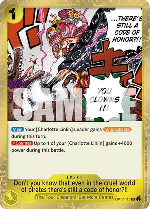 Even in the World of Pirates, a Code of Honor #OP17-115 - The World's Strongest Warriors