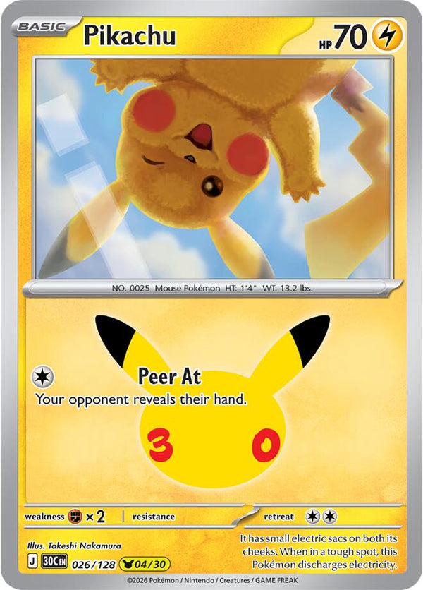 Pikachu #026 - 30th Celebration
