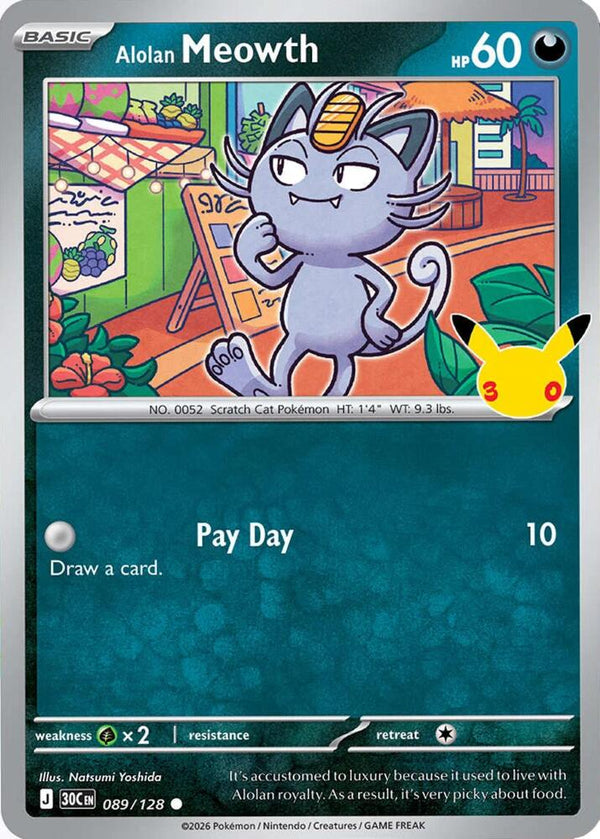 Alolan Meowth #089 - 30th Celebration