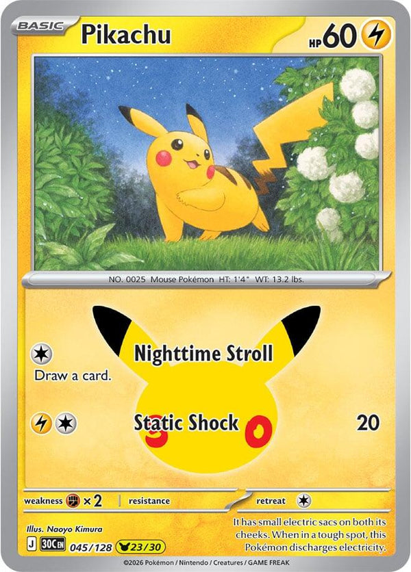 Pikachu #045 - 30th Celebration