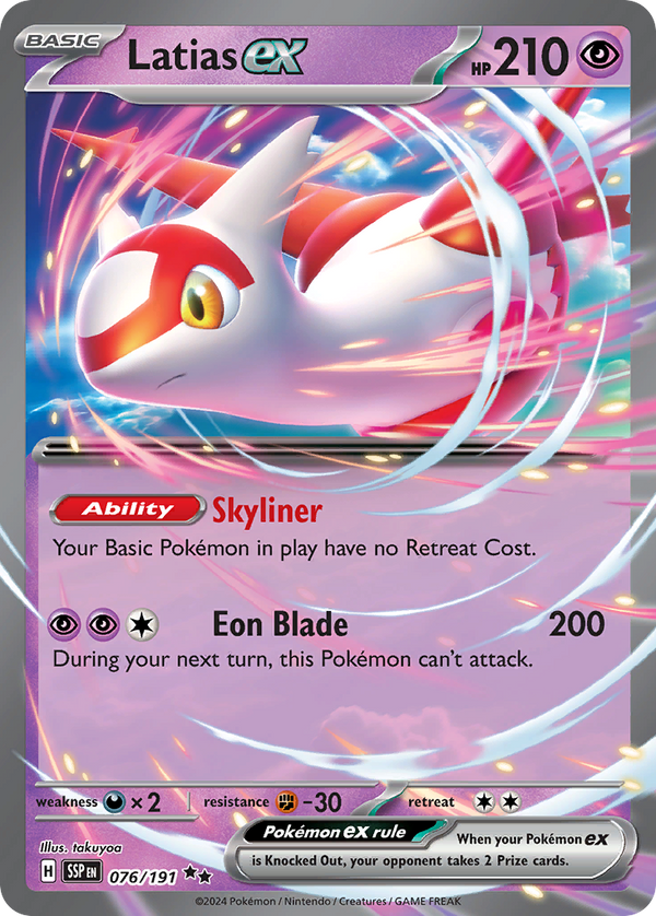 Latias ex #076 - Surging Sparks - Holofoil