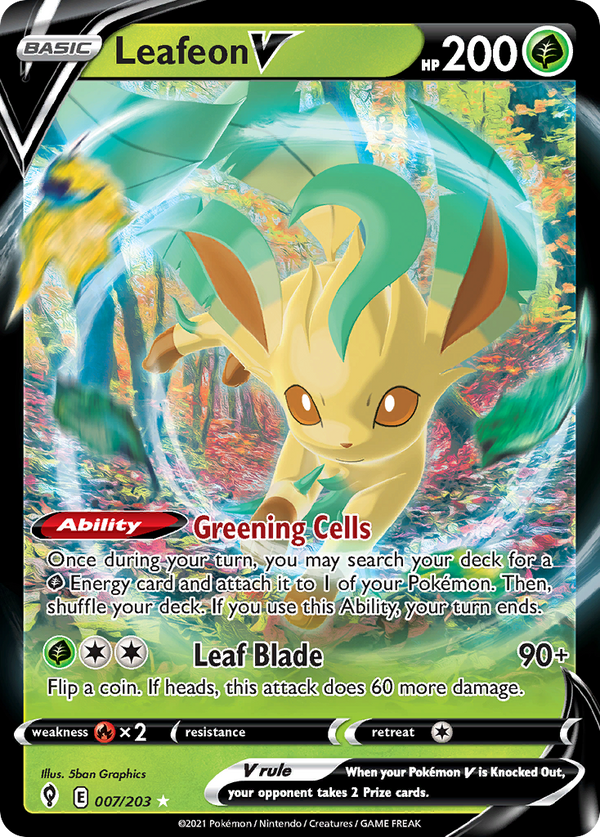 Leafeon V #007 - Evolving Skies
