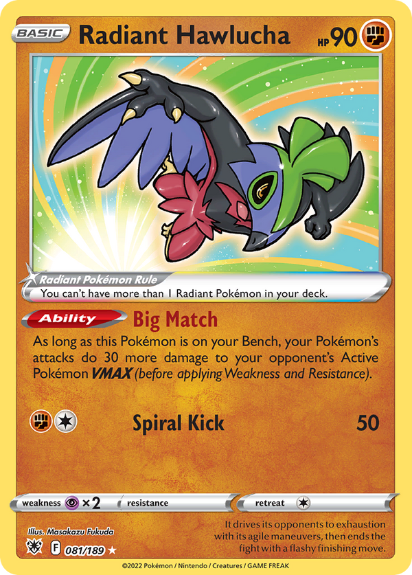 Radiant Hawlucha #081 - Astral Radiance