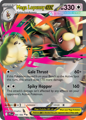 Mega Lopunny ex #084 - Phantasmal Flames - Holofoil