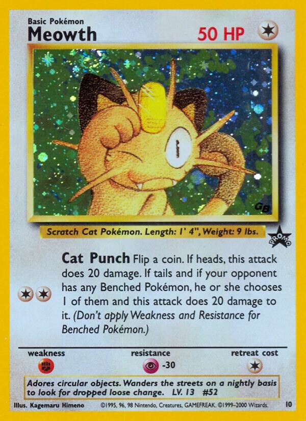 Meowth #010 - WoTC Black Star Promo
