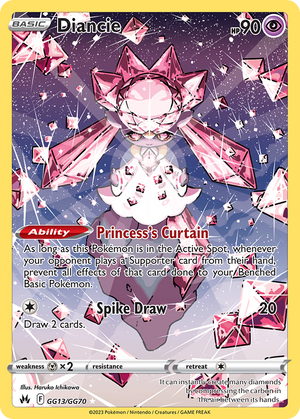 Diancie #GG13 - Crown Zenith Galarian Gallery - Holofoil Full Art
