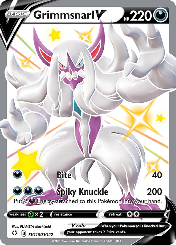 Grimmsnarl V #SV116 - Shining Fates: Shiny Vault - Holofoil