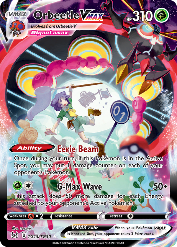 Orbeetle VMAX #TG13 - Lost Origin Trainer Gallery - Holofoil Full Art