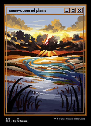 Snow-Covered Plains (PixelSnowLands.jpg) #325 - Secret Lair Drop Series