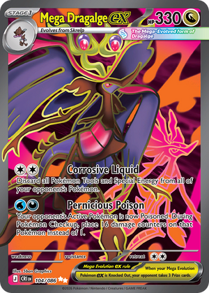 Mega Dragalge ex #104 - Chaos Rising - Holofoil