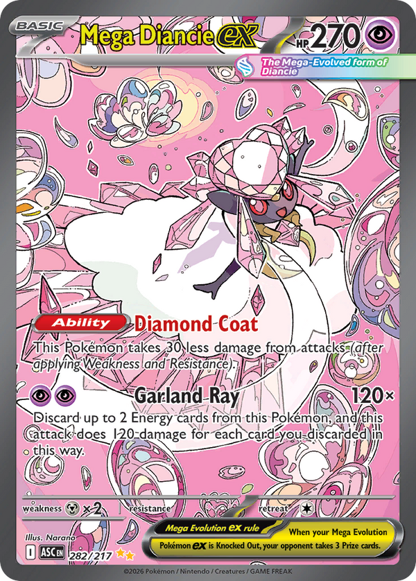 Mega Diancie ex #282 - Ascended Heroes - Holofoil