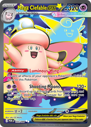 Mega Clefable ex #103 - Perfect Order - Holofoil
