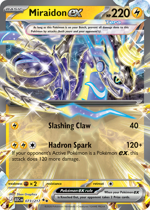 Miraidon ex #073 - Ascended Heroes - Holofoil