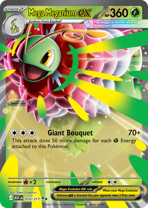 Mega Meganium ex #010 - Ascended Heroes - Holofoil