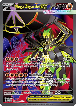 Mega Zygarde ex #104 - Perfect Order - Holofoil