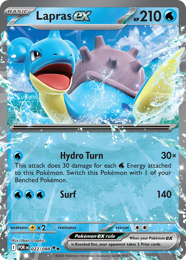 Lapras ex #022 - Perfect Order - Holofoil