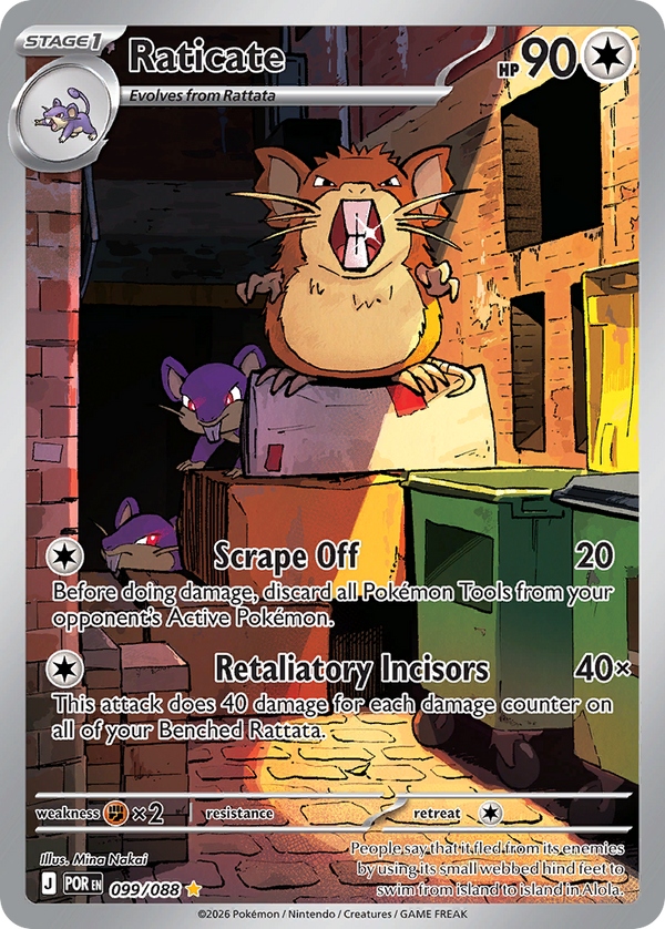 Raticate #099 - Perfect Order - Holofoil