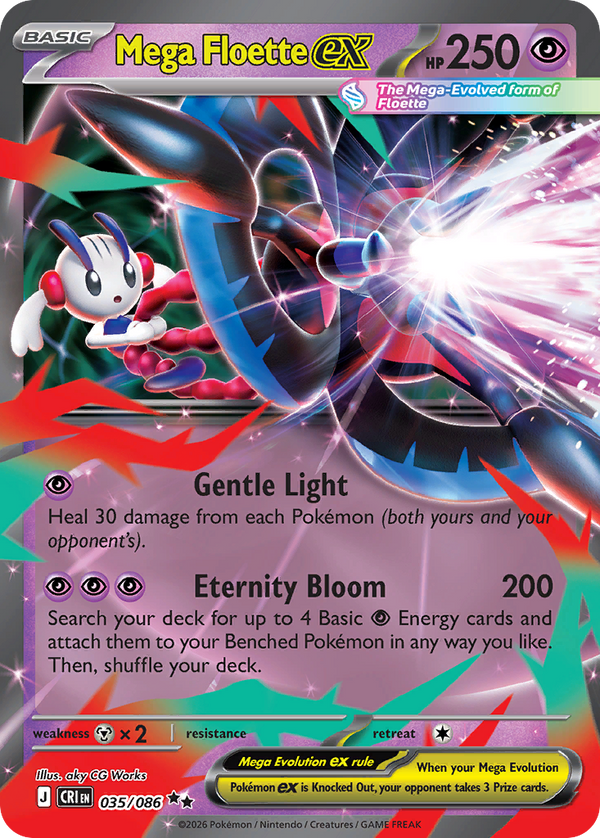 Mega Floette ex #035 - Chaos Rising - Holofoil