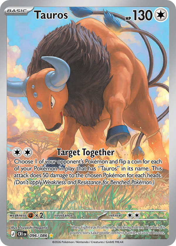 Tauros #096 - Chaos Rising - Holofoil